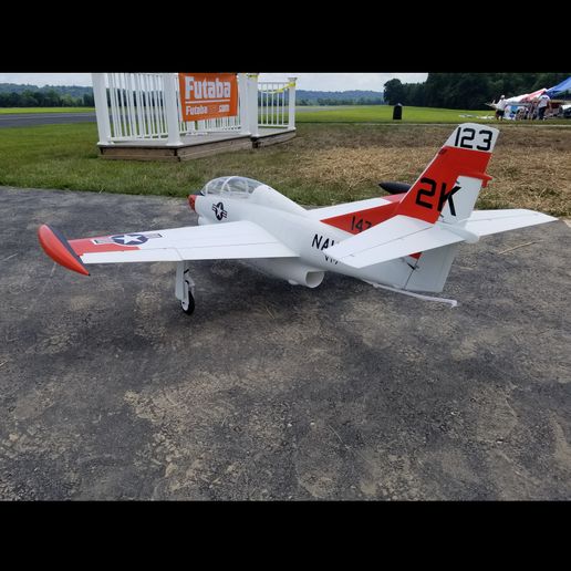 T-2A-2.jpg Fichier 3D Modèle réduit d'avion T-2A Buckeye RC à l'échelle 1/7.5・Modèle à télécharger et à imprimer en 3D, DirtyDee