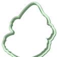 Contorno.png Stampo per biscotti “Grinch natalizio” da 90 mm