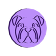 bulldog razítko 3 od 50.stl Cookie stamp + cutter - English bulldog 3