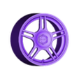 WHEEL TSW BLADE - 1B.stl 1/18 wheel Tsw blade - nissan nismo r400 lmgt1 / liberty walk / porsche /subaru sti wrx / bmw / ford/ nissan / gtr / mitsubishi evo / ae86 / mugen / type r / speedline / prodrive / ford / nissan nismo r400 lmgt1