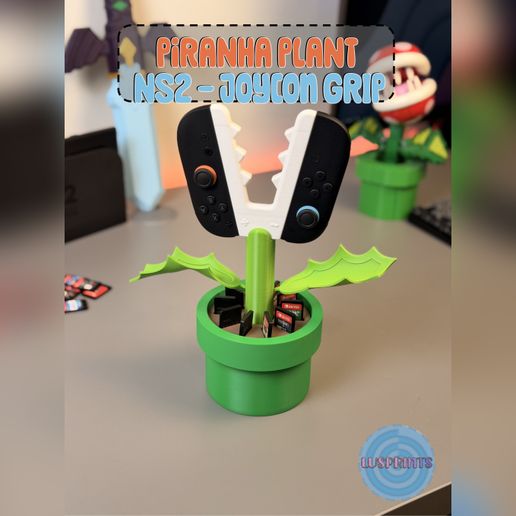 Piranha Plant – NS2 Joy-Con Grip & Game Holder