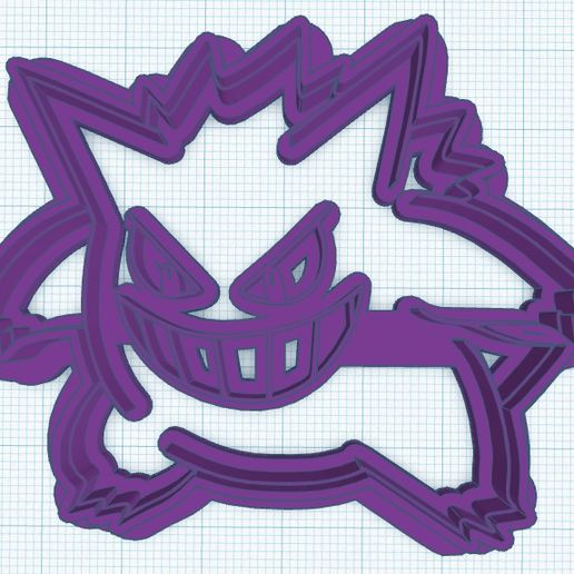 Gengar Cookie Cutter 3D model