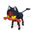 0.jpg POKÉMON Pokémon litten CAT 3D MODEL RIGGED CAT Delibird DINOSAUR Pokémon Pokémon
