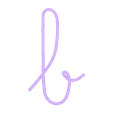 b_linotype_manuscrit_minuscule_alphabet.stl handwritten typography