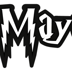 Maya-HP-Style-Front-2-v1.png Archivo STL Llavero Maya Estilo Harry Potter・Objeto para impresora 3D para descargar