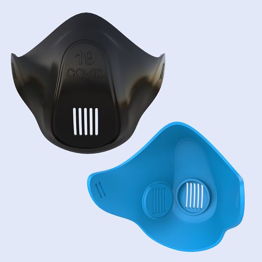 00.jpg STL-Datei COVID-19 Mask・Modell zum Herunterladen und 3D-Drucken, LaythJawad
