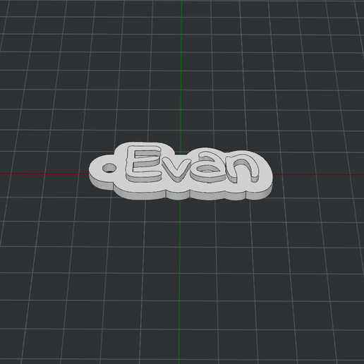 Keychain Evan 3D model