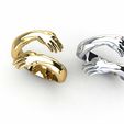 TYU2.jpg Fichier STL BIJOUX HUG RING・Plan pour imprimante 3D à télécharger