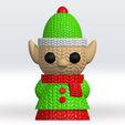 Doom1.png Knitted Elf Split parts STL 3D Model Christmas Multiparts