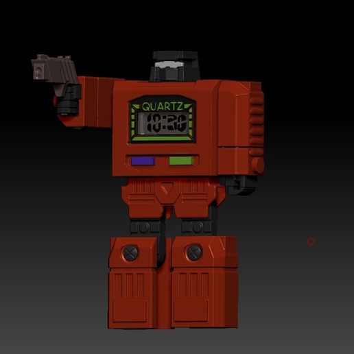 🤖 Transformers Quartz Retro Style Alarm Clock for 3D Printing・ OBJ File ...