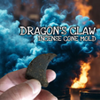 Dragon's-Claw-incense-mould-3D.png Dragon's claw incense cone mold // Moule encens griffe de dragon