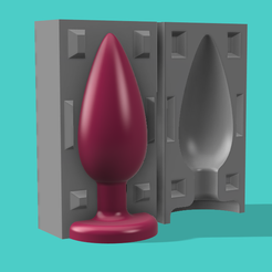 40-Mold-1.png Fichier STL gratuit Bouchon conique et moule en deux parties (40mm)・Idée pour impression 3D à télécharger