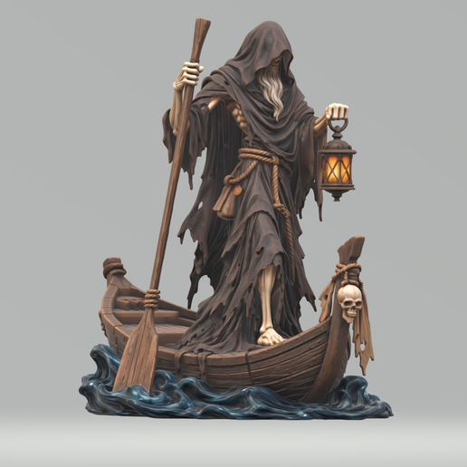 Charon STL | Ferryman of the Underworld 3D Printable Statue
