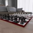 untitled.jpg Chess Set Modern, 3D STL File for Chess Pieces, Chess Model, Digital Download, 3D Printer Chess Model, Game, Home Decor, 3d Printer Chess