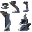 Snake-Pack-A-Sample-Mystic-Pigeon-Gaming.jpg Snake Temple Pack 1 Statues, Thrones and Giant Cobra Snakes