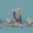 eagle_renders.PNG Scifi Eagle Perched on Spaceman Arm