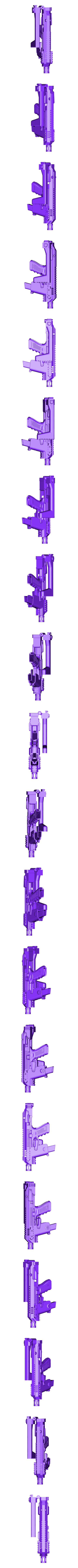 RONI_MINI_FINAL_COMBINED.stl STL-Datei Mini RONI (Carbine conversion for most GBB Airsoft Pistols) kostenlos herunterladen • 3D-Drucker-Modell, MuSSy