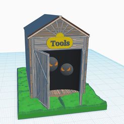 Toolshed1.jpg Archivo OBJ Cobertizo para herramientas inspirado en el Townsfolk Tussle・Design para impresora 3D para descargar, Daves_Cave