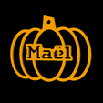 Maël.png Personalised Pumpkin Decoration for Top 2000 French First Names
