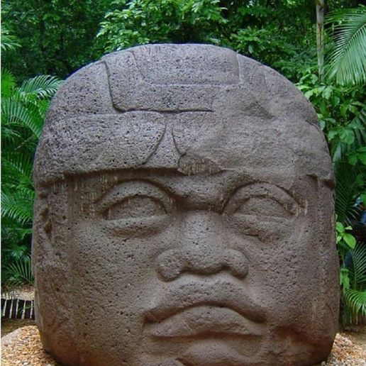 Olmec head - 3D model önizlemesi