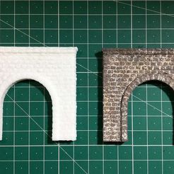 IMG_1830.JPG STL-Datei N scale Tunnel Portal for Model Railroad kostenlos・Vorlage für den 3D-Druck zum herunterladen