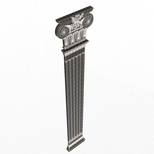 Wireframe-High-Column-Capital-01001-4.jpg Column Capital 01001