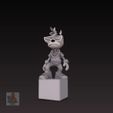 Cool-Dog-Character-FigureScreenshot_2.jpg Cool Character on a Cube - Stylish and Accessorized 3D Printable Figure