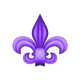 FLEUR_DE_LIS_HANGER_SUPPORT2.stl Fleur de Lis Hanger