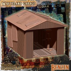 wasteland-garage.jpg 3D file Wasteland car garage・3D print model to download