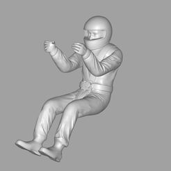 driver1.jpg Файл STL Фигурка водителя гоночного автомобиля Масштабная модель・Дизайн для загрузки и 3D-печати
