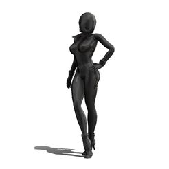 BG_V2_1.jpg STL file BIKER GIRL POSE 2・3D printing template to download