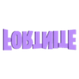 Nameplate Fortnite Logo - Letters.stl Fortnite Logo Plate