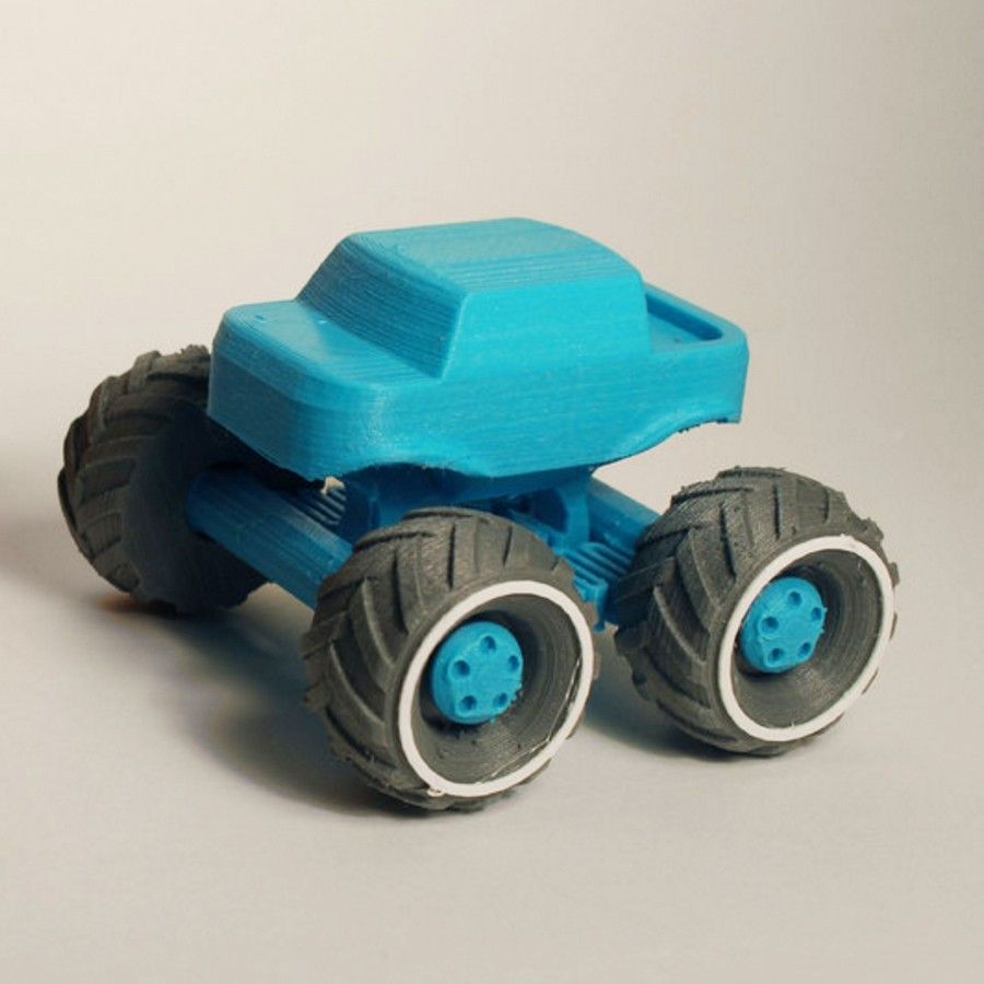 etrzesfd.jpg Free STL file Mini Monster Truck With Suspension・Design to download and 3D print, jakejake