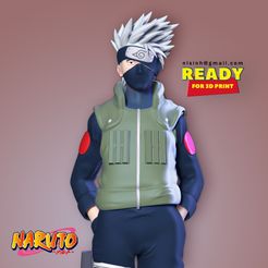 Kakashi_thumb.jpg 3D file Kakashi - Naruto Fanart・3D printing design to download