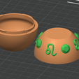 3d-view-zodiac-capsule.png Leo Flexi Imp - Zodiac Imp Collection Part 4 - Keychain & Straw Buddy, No Supports STL/3MF