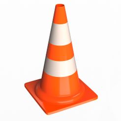Traffic-Cone-2.jpg 3D file Traffic Cone・3D printing template to download