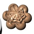 Mold-Corolla-Florentine-rosette-13.jpg Mold Corolla flower Florentine rosette onlay relief 3D print model