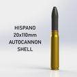20mmHispano_AutocannonShell_0.jpg WW2 Hispano 20x110mm Autocannon Shell