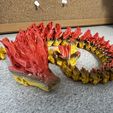 Woodland Dragon, Articulating Flexi Wiggle Pet, Print in Place, Fantasy