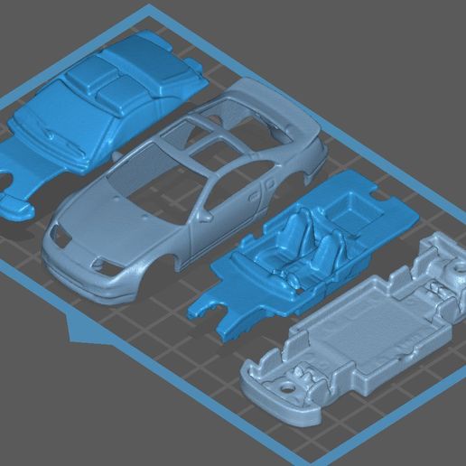 🥵 Hot Wheels Nissan 300ZX Todas as peças separadas 3d Scan