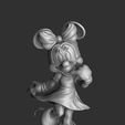 1.jpg Minnie mouse con flor. STL 3d imprimible montar y sólido.