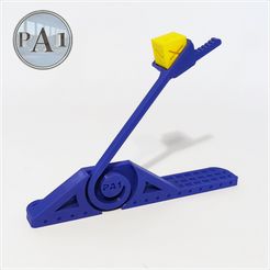 catapult001.jpg Free STL file One-piece powerful catapult!!・3D printing idea to download, PA1