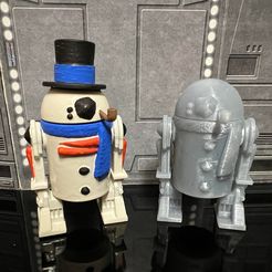 320536745_538784514839132_1467096817571467791_n.jpg STL file STAR WARS ADVENT CALENDAR 2022 DAY #20, VINTAGE FROSTY R2 DROID FIGURE, 3.75", 1/18 KENNER, HASBRO・3D printer model to download