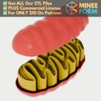 mitochondria-detailed-model.jpg Highly Detailed Mitochondria Educational Model MineeForm FDM 3D Print STL File