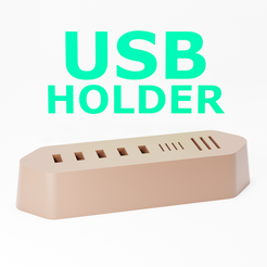 4x5_product_shot.png STL file Hexagon Shaped USB & MicroSD/SD Card Holder・3D printable model to download