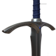 4.png Fichier STL GANDALF GLAMDRING SWORD - LE HOBBIT・Plan à imprimer en 3D à télécharger