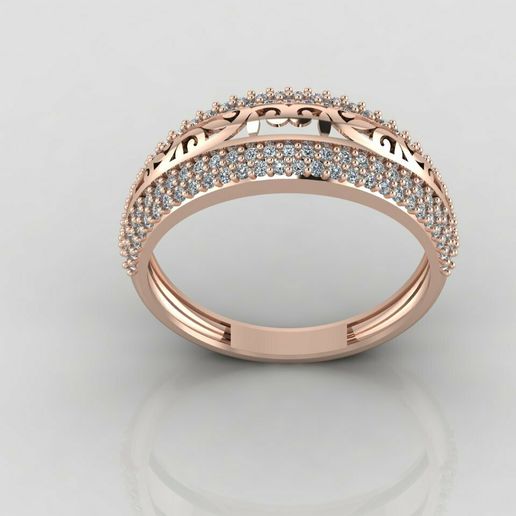WOMEN RING STONE DIAMOND STL DETAILS GRAM RING MODELS 3D PRINT MODEL 3D model