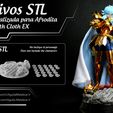Portada_STL_Piscis.jpg Saint Seiya - BASE para Afrodita de Piscis - Base 3D Print - (Archivos STL BASE).