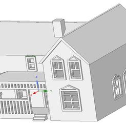 DESSIN-1.jpg STL file House Lancaster version 1 scale n 1/160・3D printing model to download