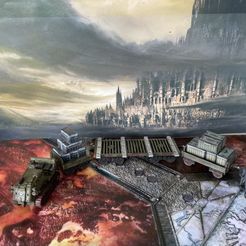 Awning and long wagon - Necromunda Hauler - WH40k